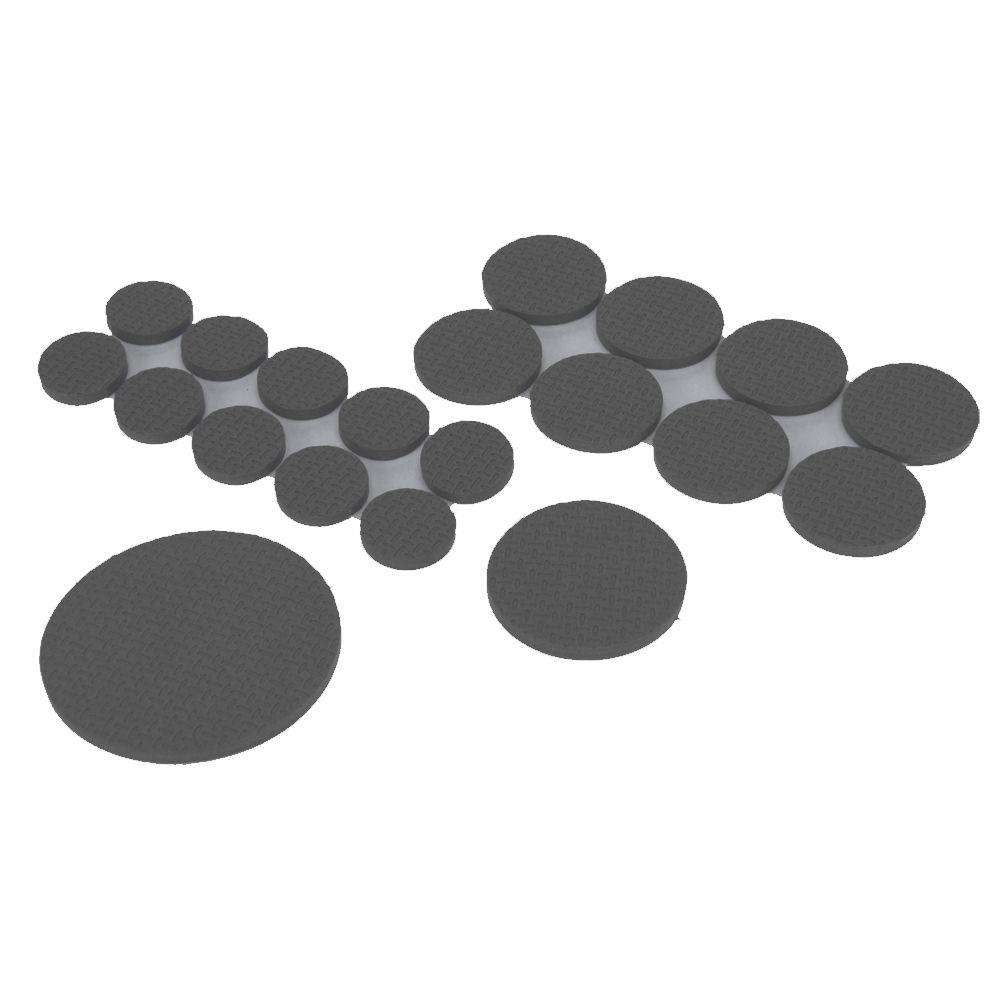 Anti Skid Pads Floor Protectors Black Pack of 50 108842