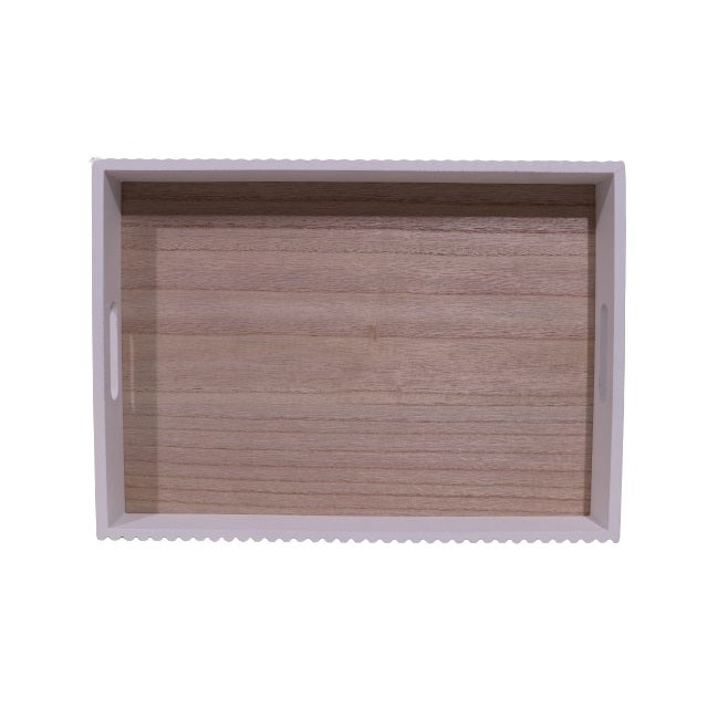 MDF Serving Tray White Small