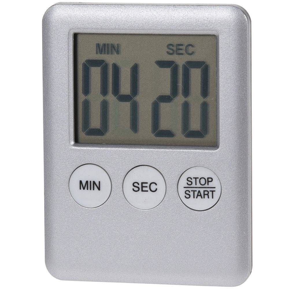 Excellent Houseware Kitchen Timer Silver 70mm x 55mm x 10mm 121433