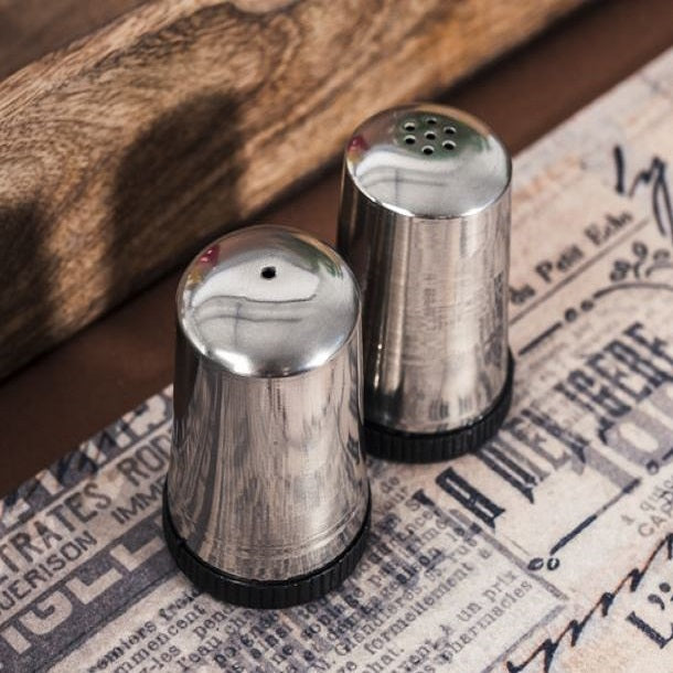 Excellent Houseware Salt and Pepper Set Stainless Steel Pack of 2 145392