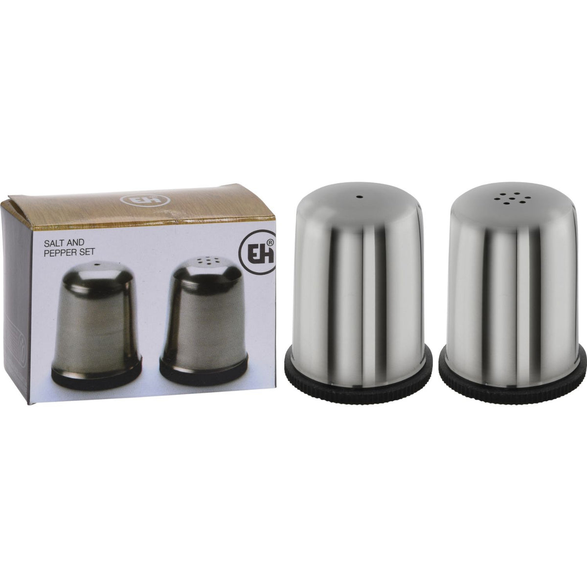 Excellent Houseware Salt and Pepper Set Stainless Steel Pack of 2 145392