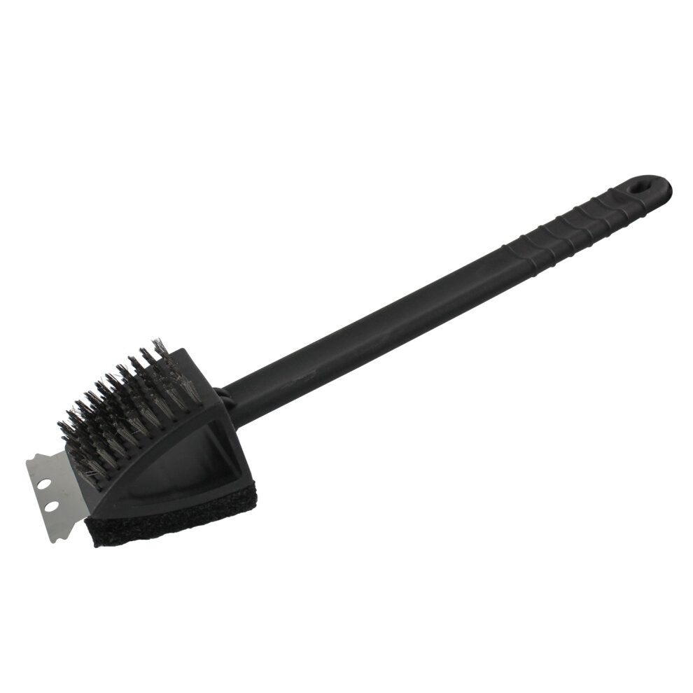 BBQ Equipment 3 IN 1 BBQ Brush Black 37cm 123201