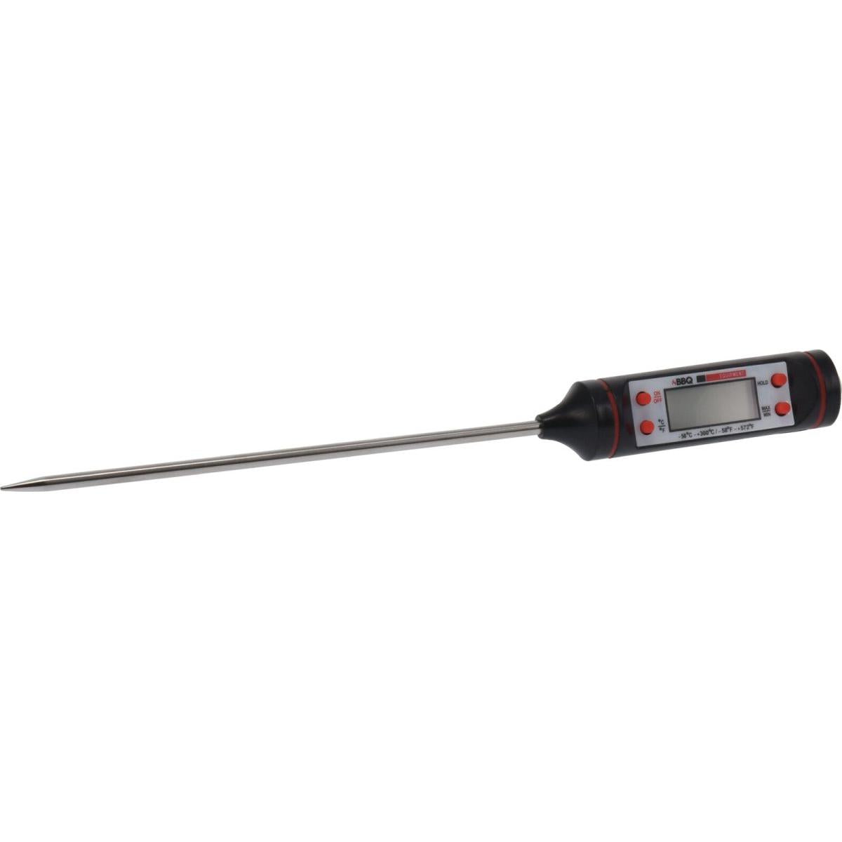 BBQ Equipment Digital Meat Thermometer Black and White 109-000190