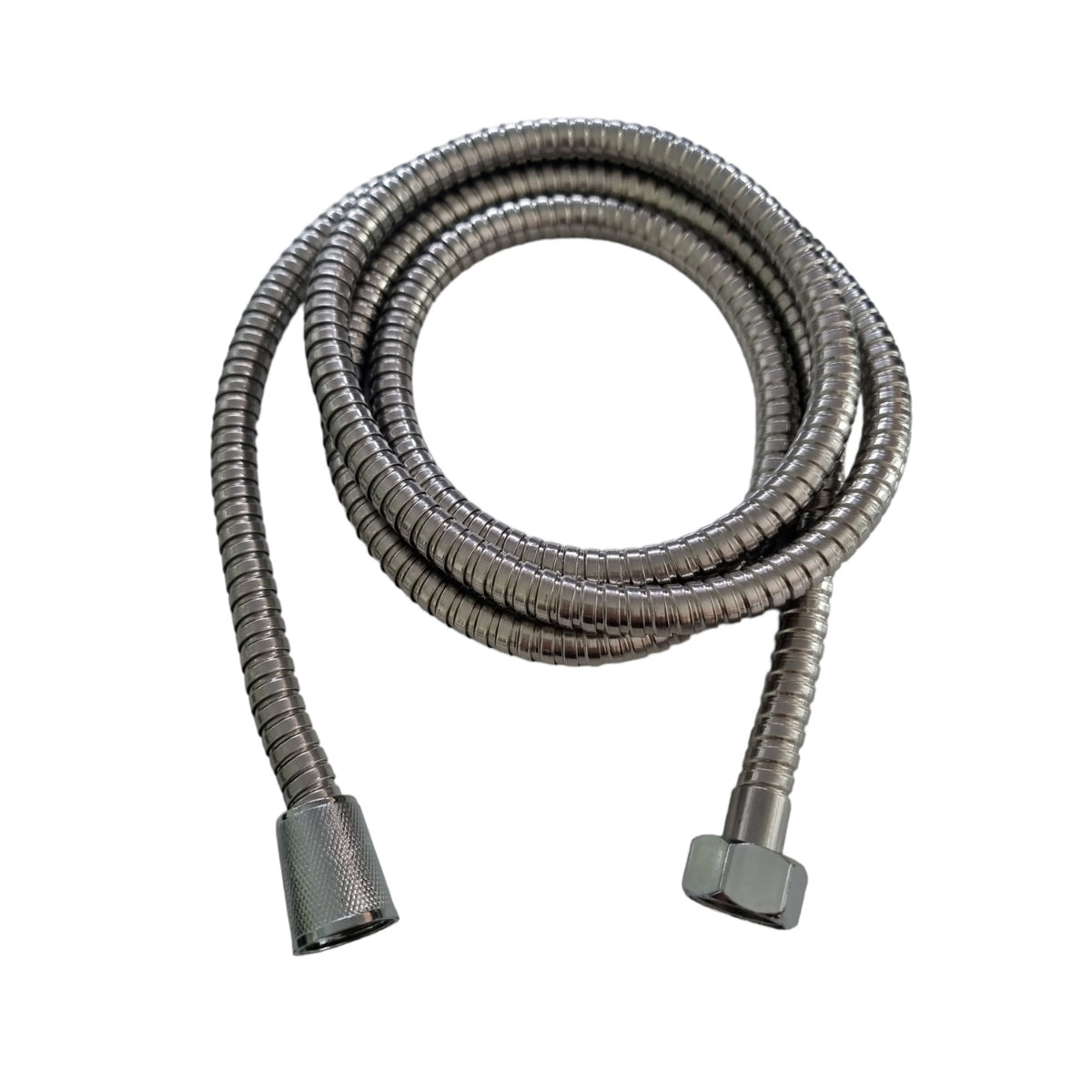 Bathroom Solutions Shower Hose Chrome Plated 150cm 151278 | Stainless Steel | Water Saving Rings