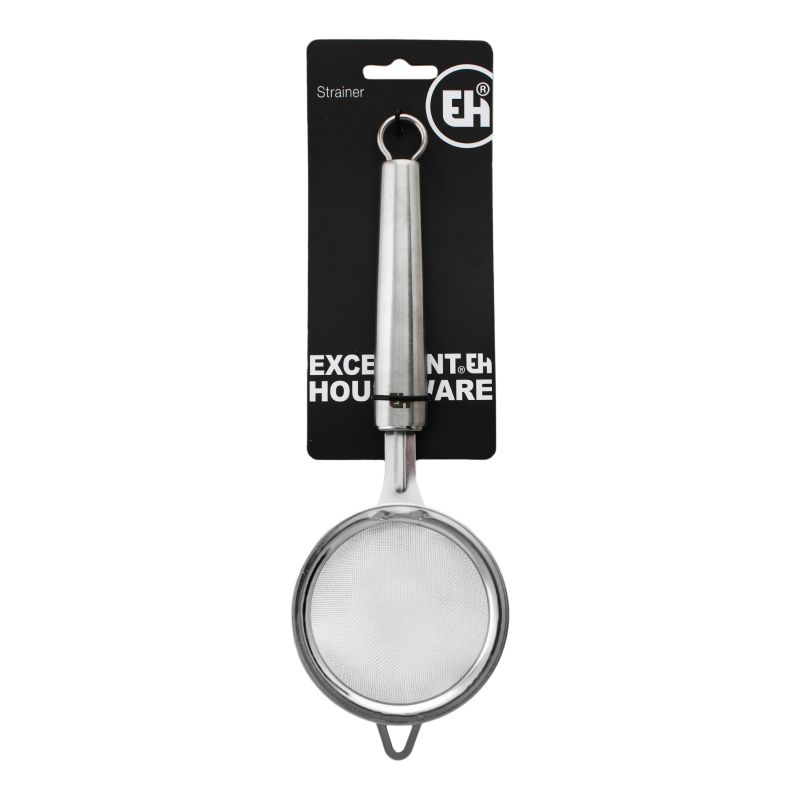 Excellent Houseware Strainer Chrome Plated 26cm 067029 | Stainless Steel | Ideal for Tea, Coffee, Juice and Soup
