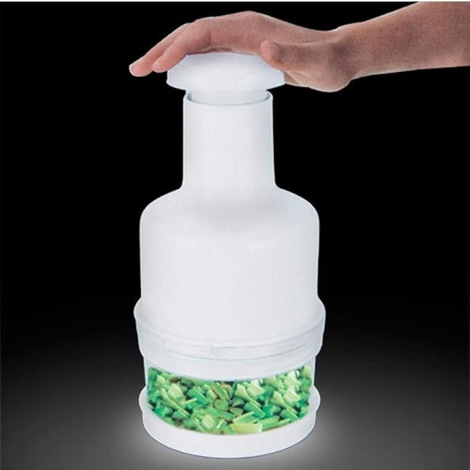 Excellent Houseware Vegetable Chopper White 8cm x 23cm 125222 | Veggie Chopper | Salad Chopper