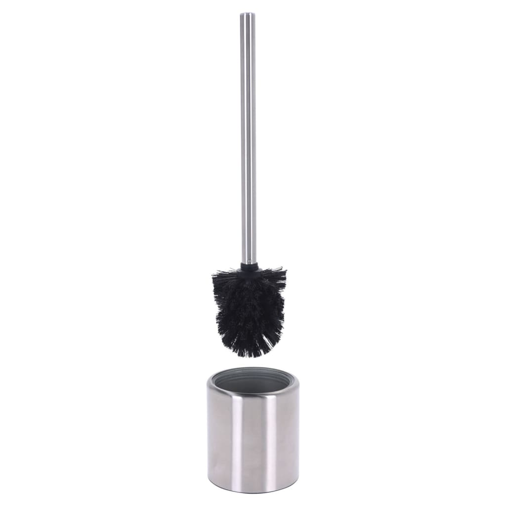 Bathroom Solutions Toilet Brush and Holder Chrome 10cm x 35cm 078416