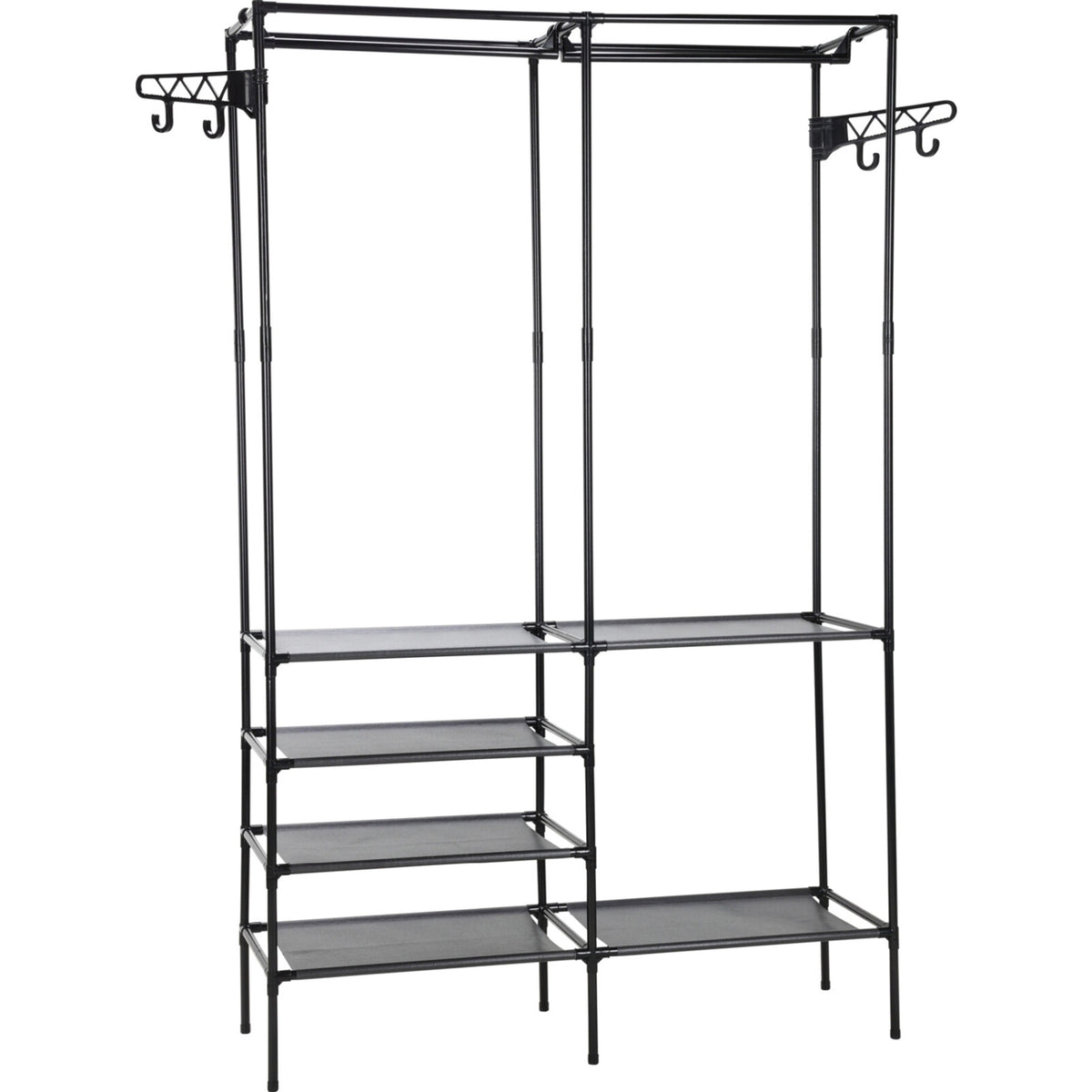 Storage Solutions Clothes Rack Black 108cm x 36cm x 170cm 087674