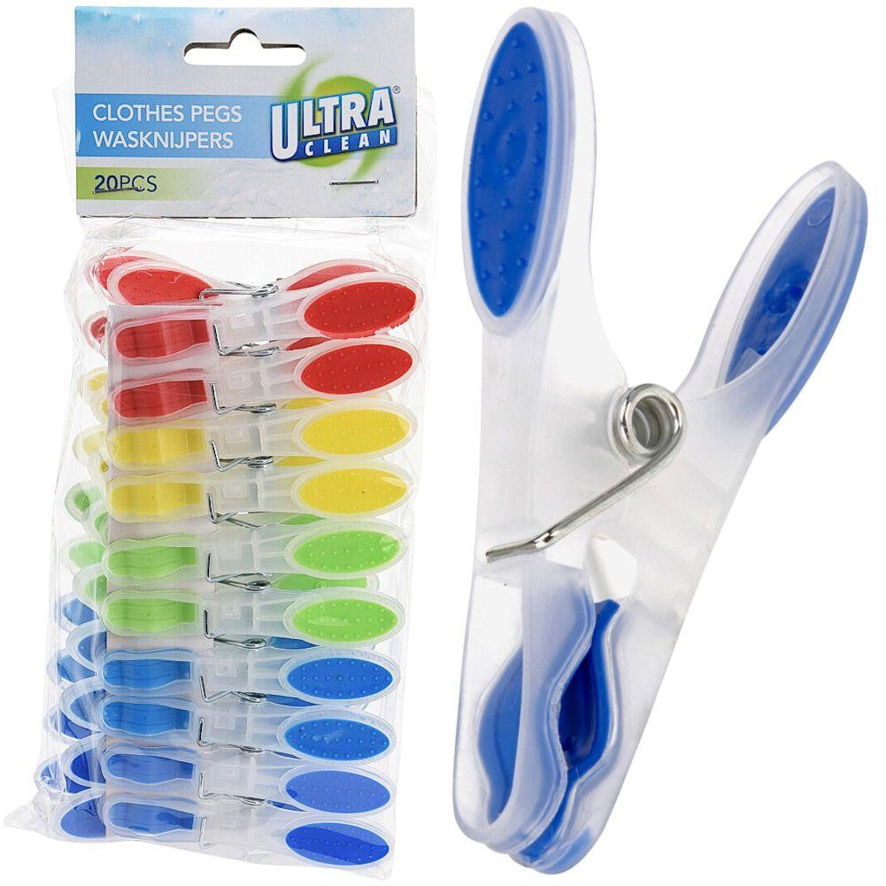 Ultra Clean Clothes Pegs Assorted Pack of 20 081262