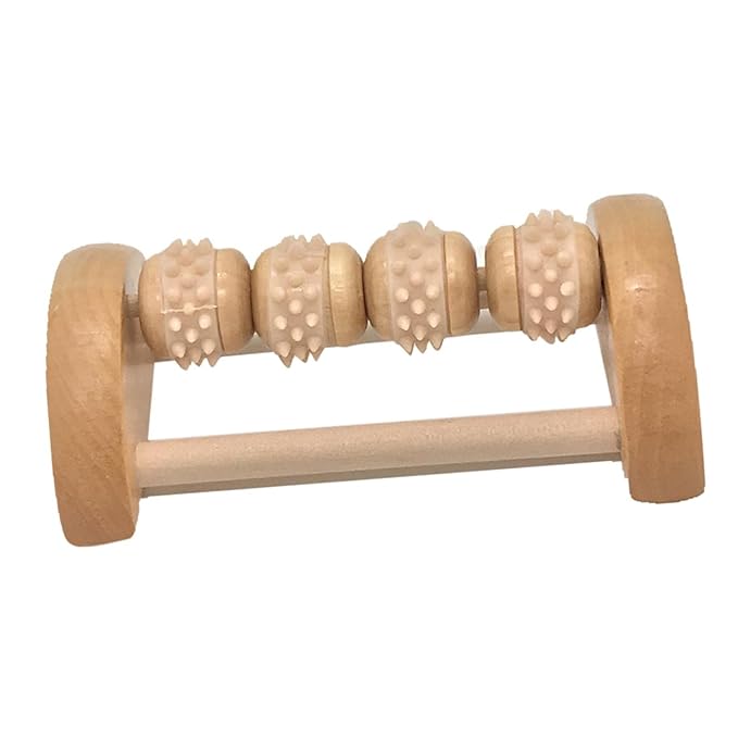 Foot Massage Roller Wooden Brown 139607 | Pain Relief Massage | Massage Tool