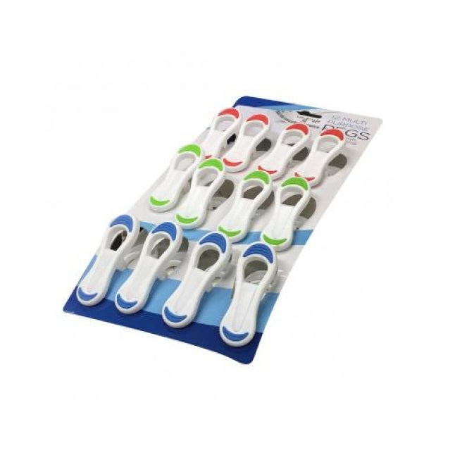 Ultra Clean Clothes Peg Set Assorted Pack of 12 082663