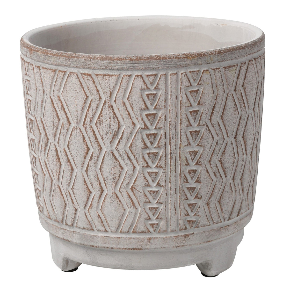 Round Flower Pot Grey 137mm x 132mm 072742