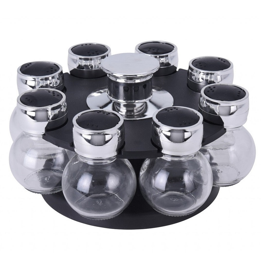 Excellent Houseware Spice Carousel Clear 6cm x 8.5cm Pack of 8 109002