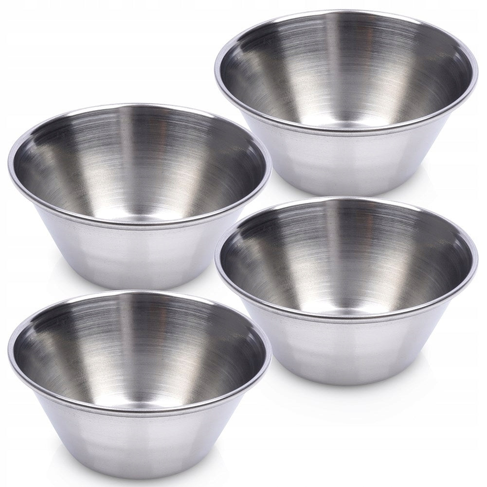 Excellent Houseware Stainless Steel Bowl Set Chrome 50ml Pack of 4 072182