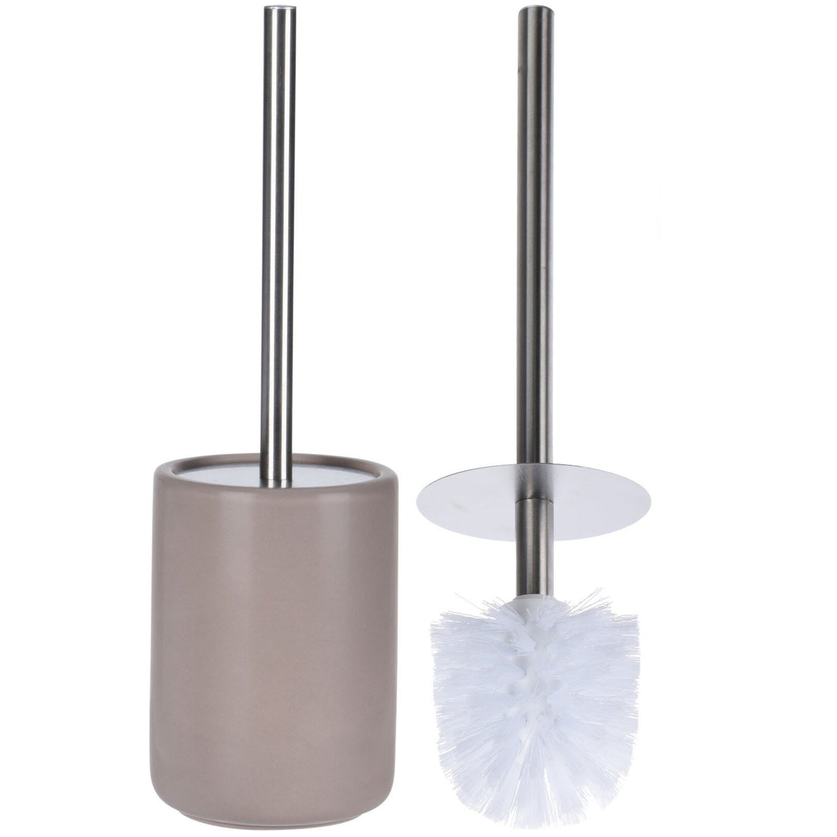 Bathroom Solutions Toilet Brush and Holder Brown 024935