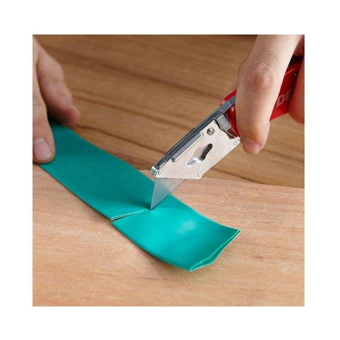 Dekton Industrial Fold Back Knife Red DT60119
