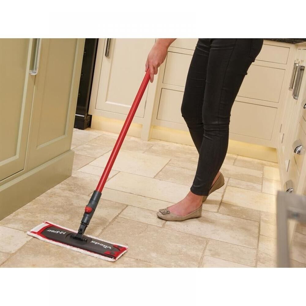 Vileda 1-2 Spray System Mop With Spray Bottle Red and White 275ml 137408