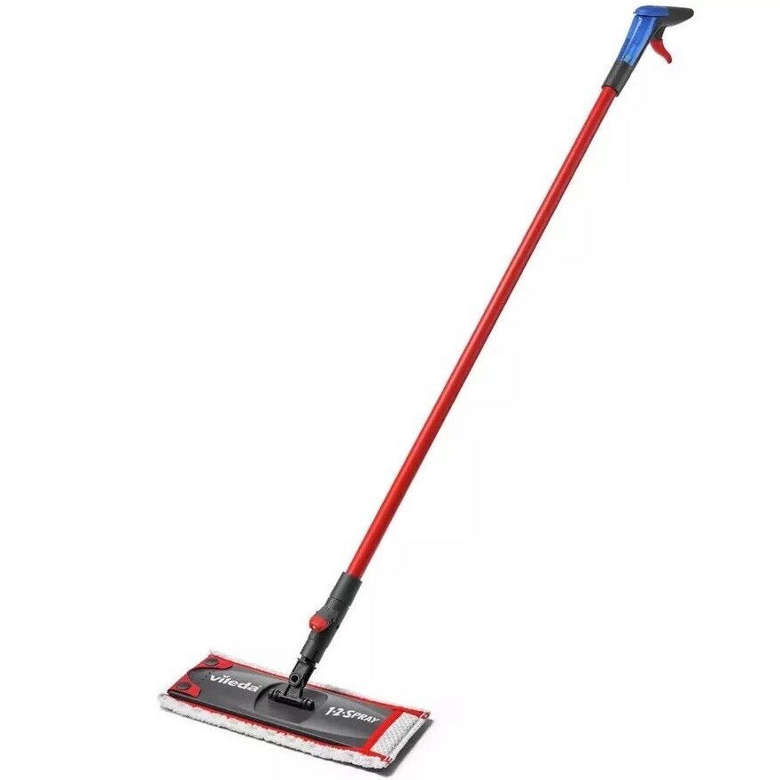 Vileda 1-2 Spray System Mop With Spray Bottle Red and White 275ml 137408