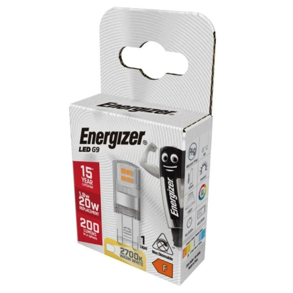 Energizer LED G9 2700K Light Warm White S18748