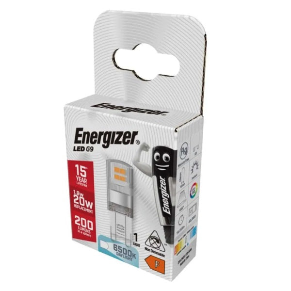 Energizer LED G9 6500K Non Dimmable Daylight S18749