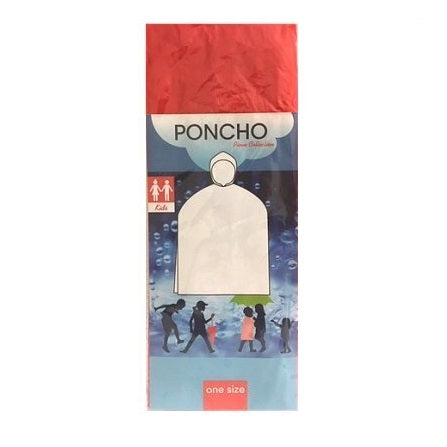 Piove Emergency Kids Poncho Red One Size 075809