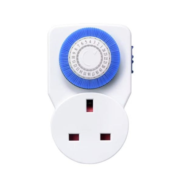 Daewoo 24 Hour Mechanical Timers White Pack of 3 TMR1014