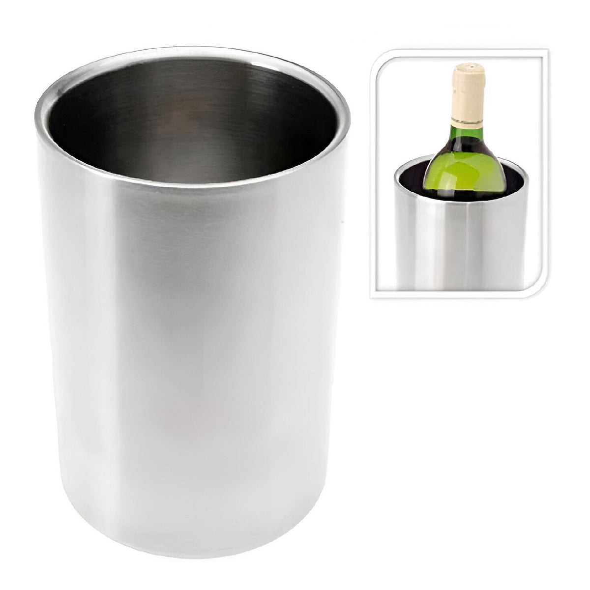 Excellent Houseware Wine Bucket Stainless Steel H18cm 112732