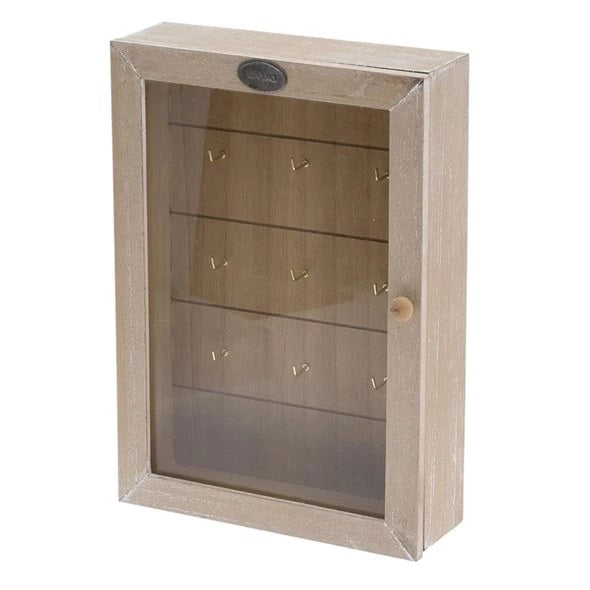 Living Wooden Key Box Brown 190mm x 60mm x 270mm 072447