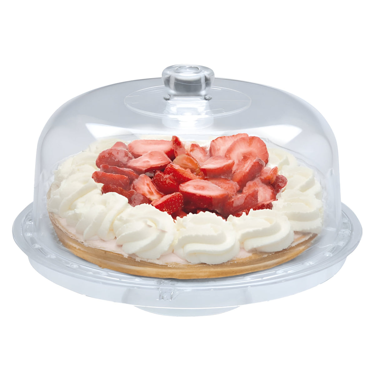 Excellent Houseware 6 in 1 Serving Platter with Dome Transparent 008233