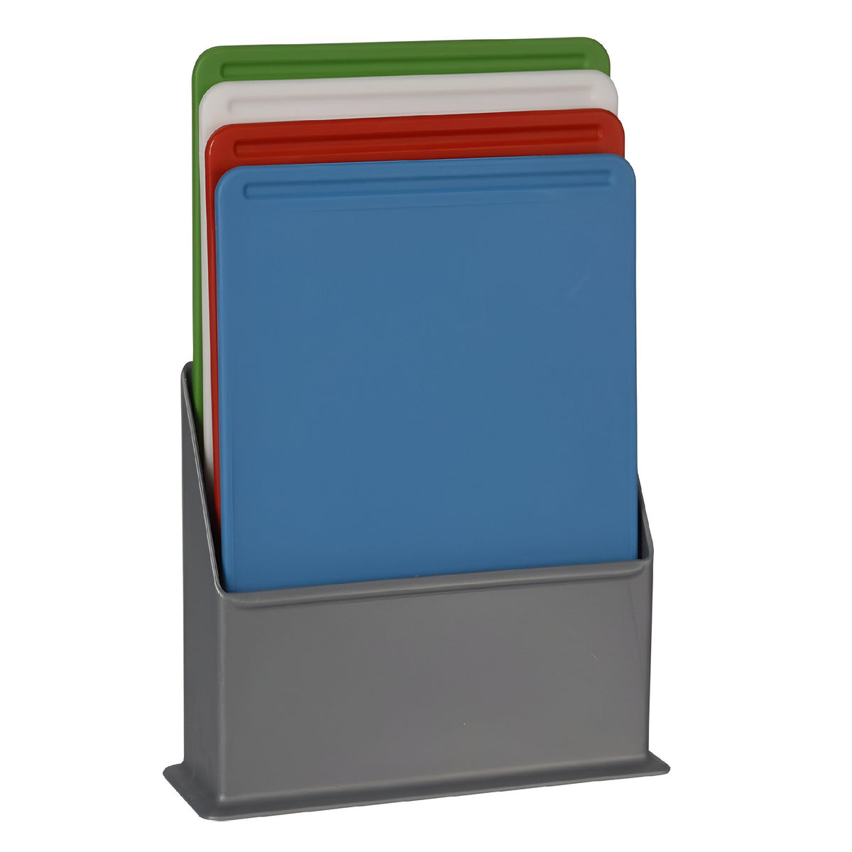 Excellent Houseware Cutting Board Set with Holder Assorted 205cm x 150cm x 5mm Pack of 4 375724