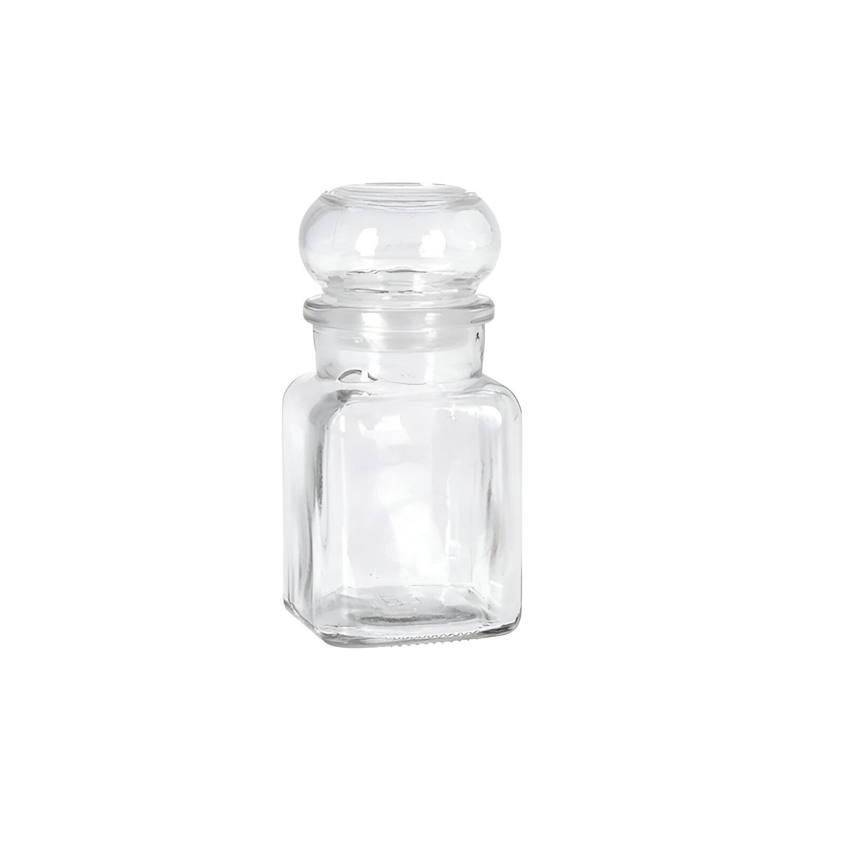 Excellent Houseware Glass  Storage Jar Transparent 150ml 55mm x 120mm Set of 4 035048