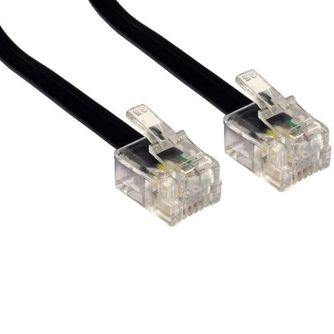 Daewoo RJ11 to RJ11 Lead Black 5Mtr TEL1021