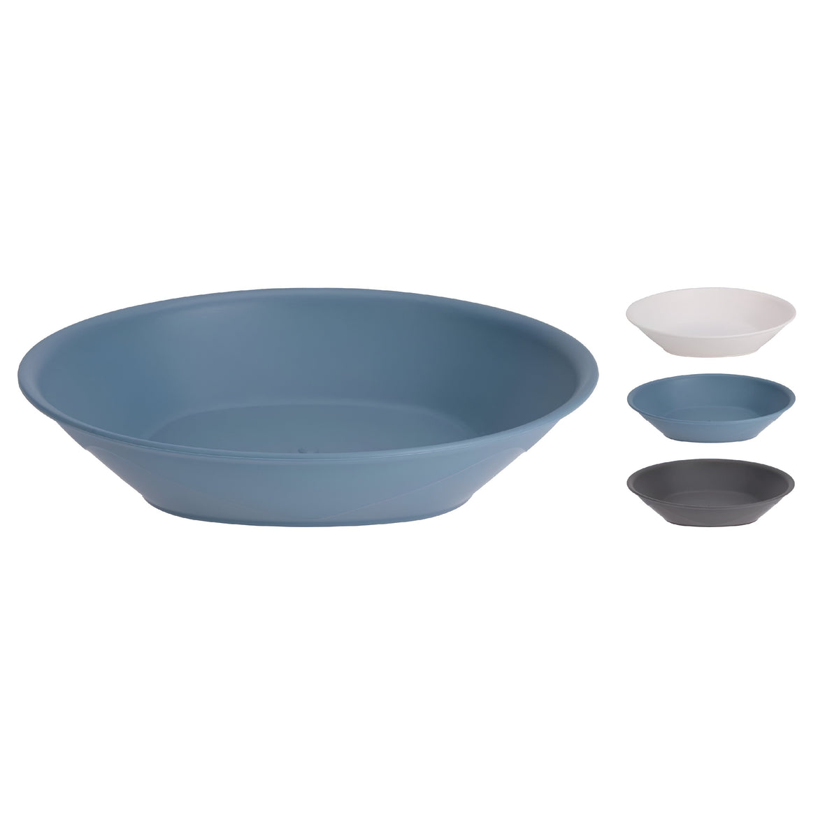 Excellent Houseware Polypropylene Deep Plate Assorted 18cm x 3.5cm Set of 4 040221