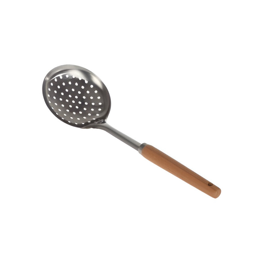 Excellent Houseware Skimmer with Wooden Handle Stainless Steel 058250