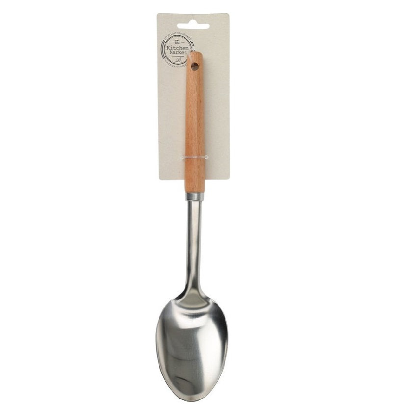Excellent Houseware Spoon with Wooden Handle Stainless Steel 058251