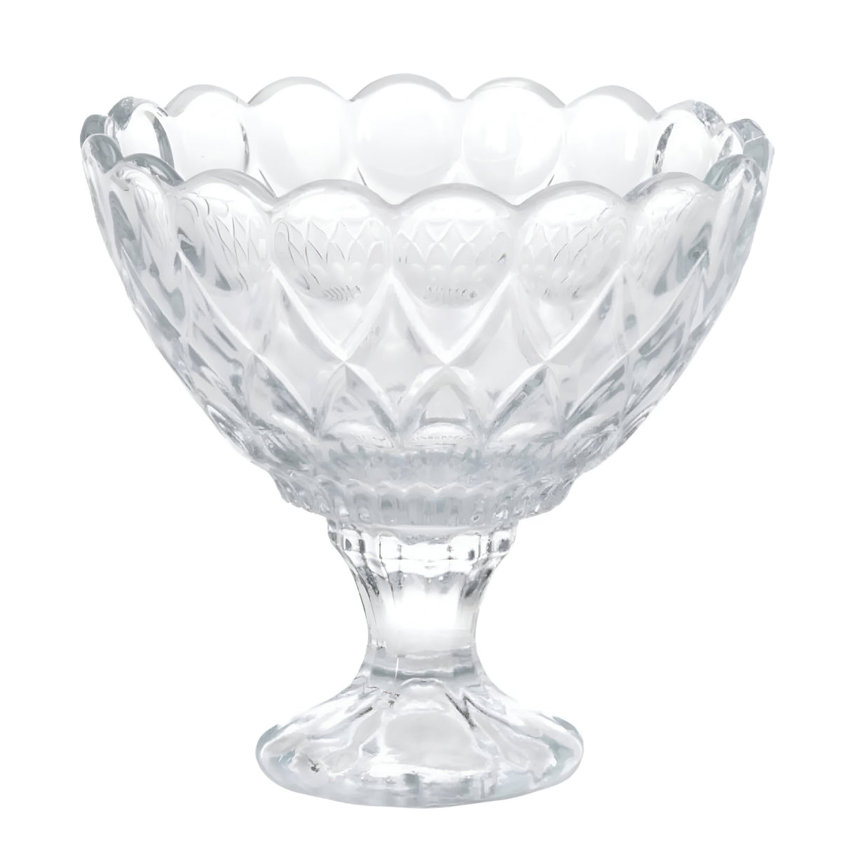 Excellent Houseware Ice Cream Cup Glasses Transparent Set of 3 085897