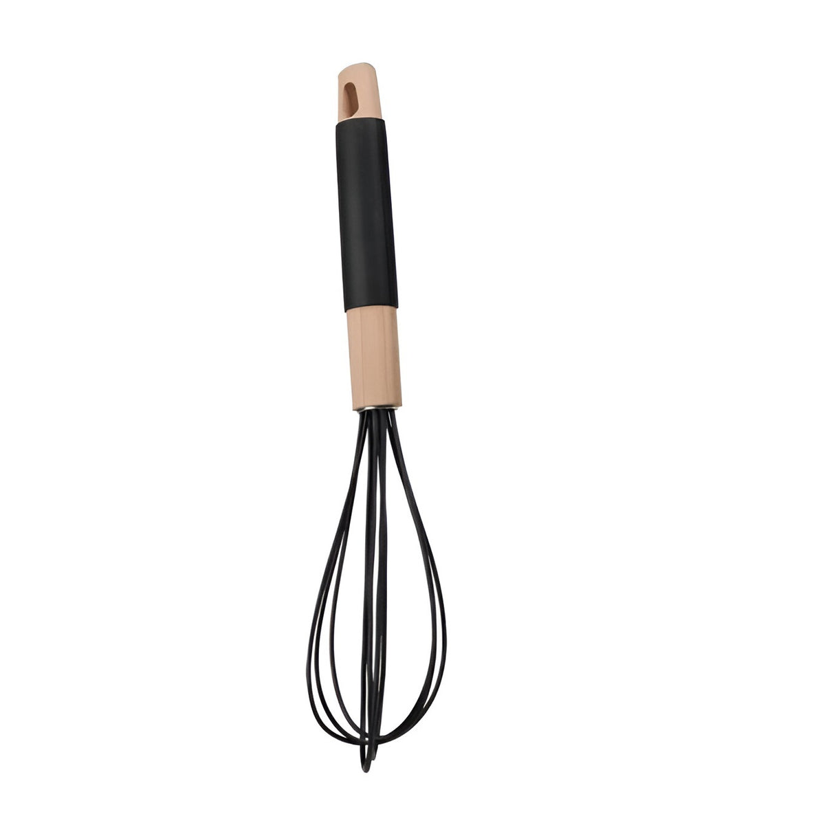 Excellent Houseware Beechwood Whisk with Silicone Grip Black 32cm 072271