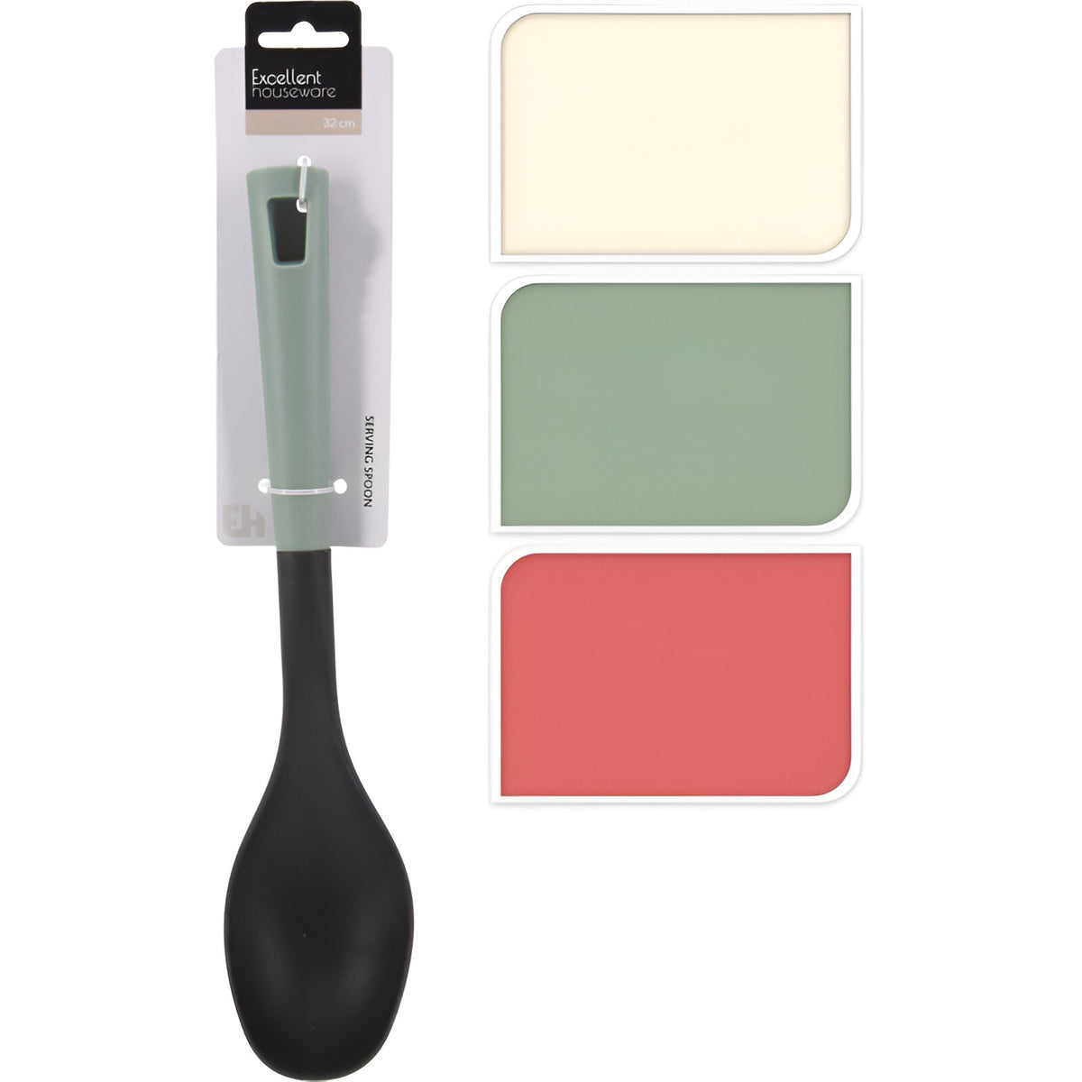 Excellent Houseware PBT Serving Spoon Assorted 32cm 080991
