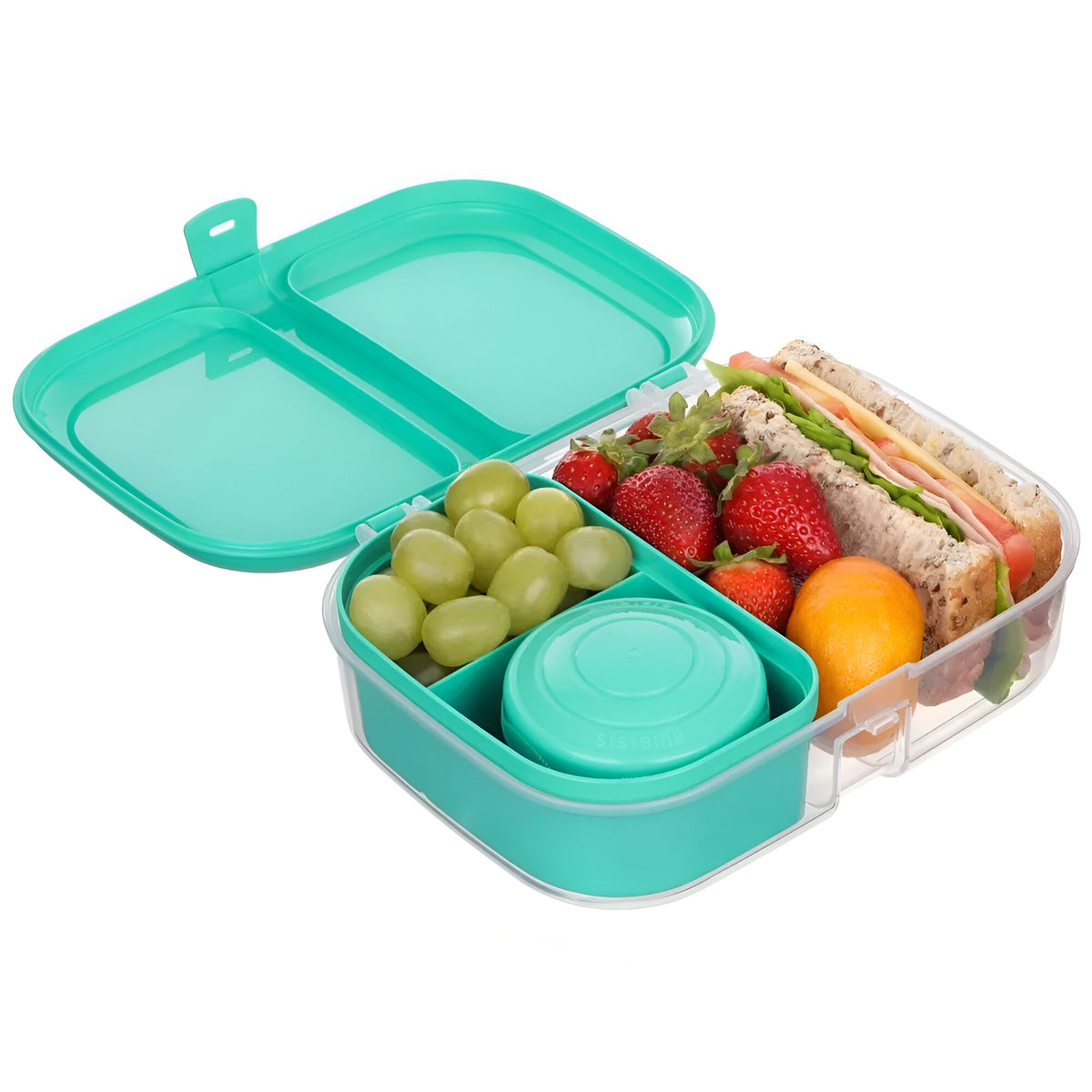 Sistema To Go Ribbon Lunch Box Green 1.1Ltr 5202286