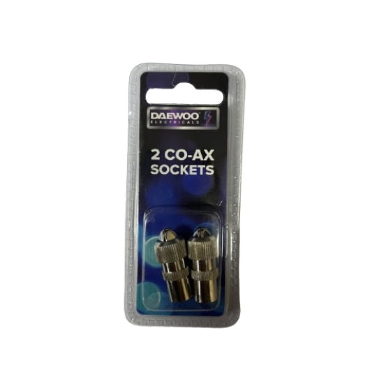 Daewoo Co-Ax Sockets Nickel Plated Pack of 2 AVS1050