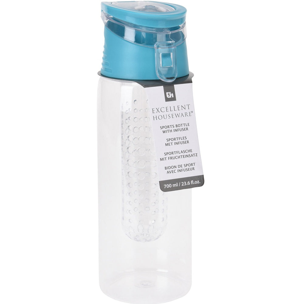 Excellent Houseware Sports Bottle with Infuser Assorted 700ml 084065