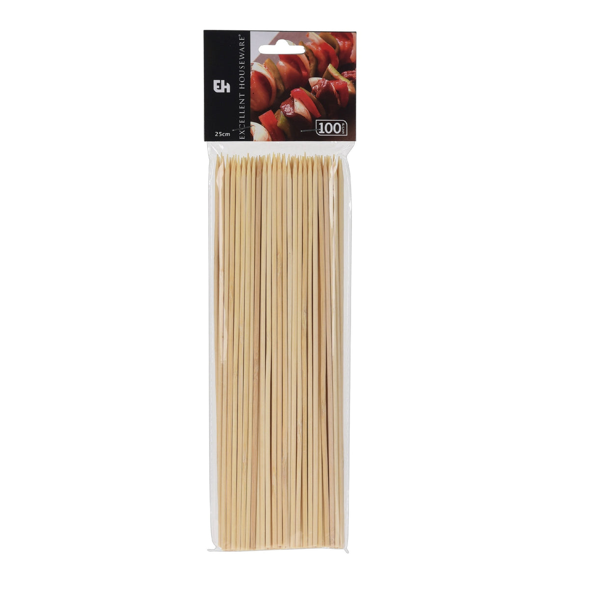 Excellent Houseware Bamboo Skewers Brown Pack of 100 050216