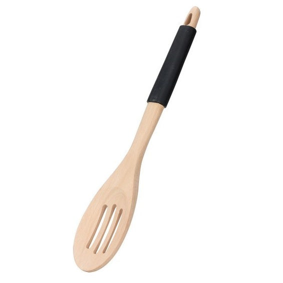 Excellent Houseware Wooden Slotted Serving Spoon 32cm 072270