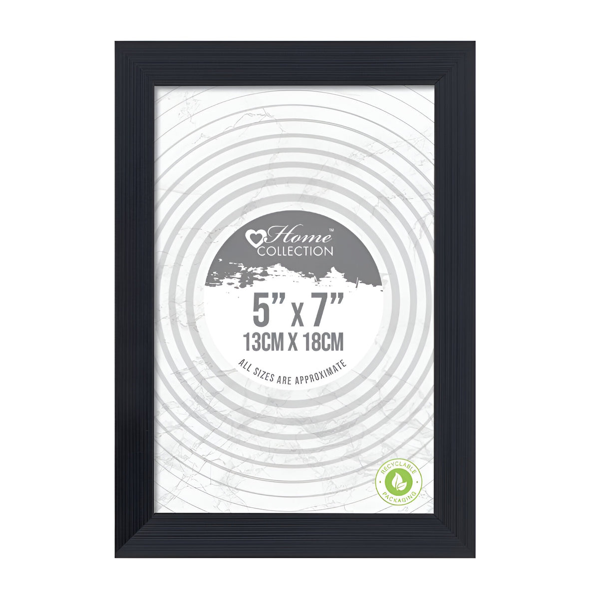 Design Group Cambridge Glass Frame Black 13cm x 18cm MILB-1
