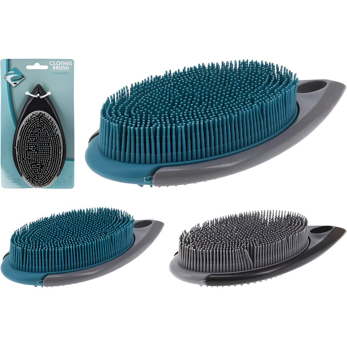 Silicon Clothes Washable Brush Assorted 16cm x 8cm x 4cm 153650
