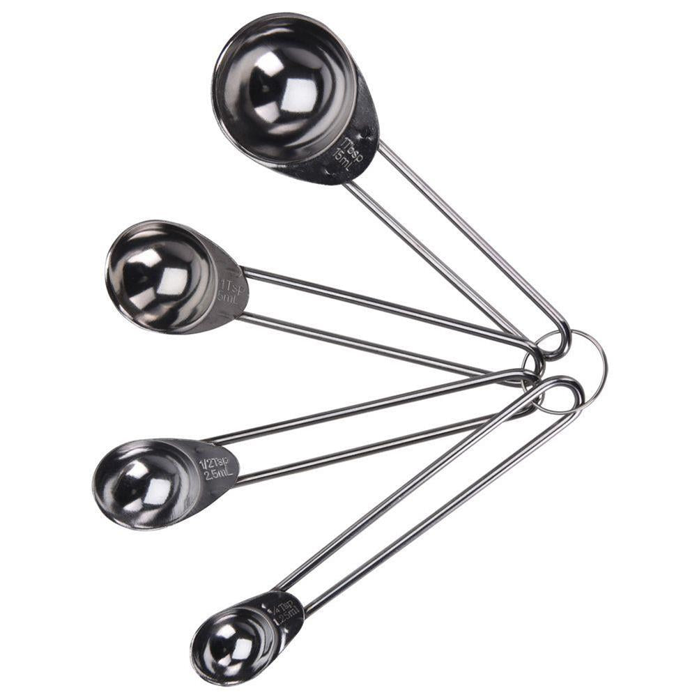Excellent Houseware Measuring Spoon Set Stainless Steel Pack of 4 145179