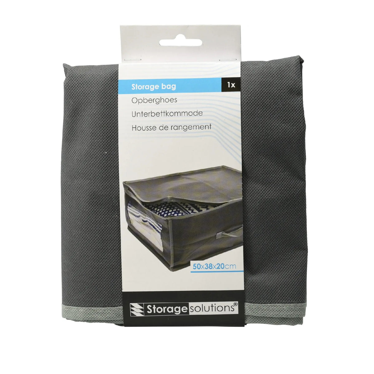 Storage Solutions Storage Bag Grey 50cm x 38cm x 20cm 147847