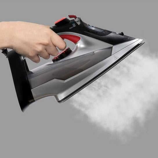 Daewoo Power Glide 3000W Steam Iron Grey and Black SDA1591 | Ceramic Coating Soleplate | Precision Tapered Tip | Steam Burst | Anti Calcium Function | Vertical Steaming