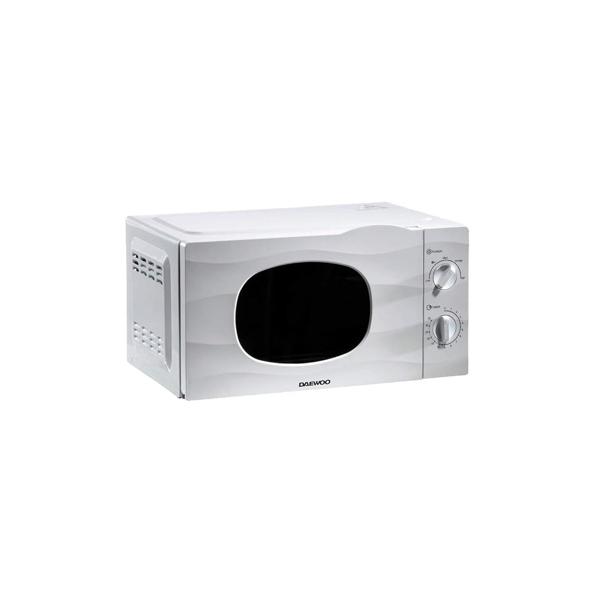 Daewoo Microwave 700W White 20Ltr SDA2095 | 5 Power Levels | Cooking End Signal | Defrost Function | 35-Minute Timer | Subtle Wave Design | Ideal for Families or Gatherings