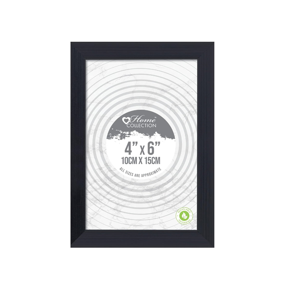 Design Group Home Collection Picture Frame Black 10cm x 15cm MILA-1 | Cambridge | All Sizes Are Approximate | Picture Frame Moulding made From Recycled Materials